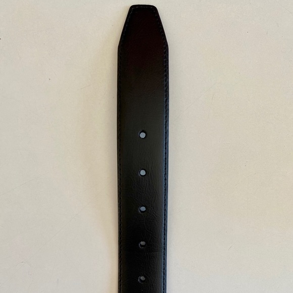 Genuine Leather Black Belt - Picture 3 of 4